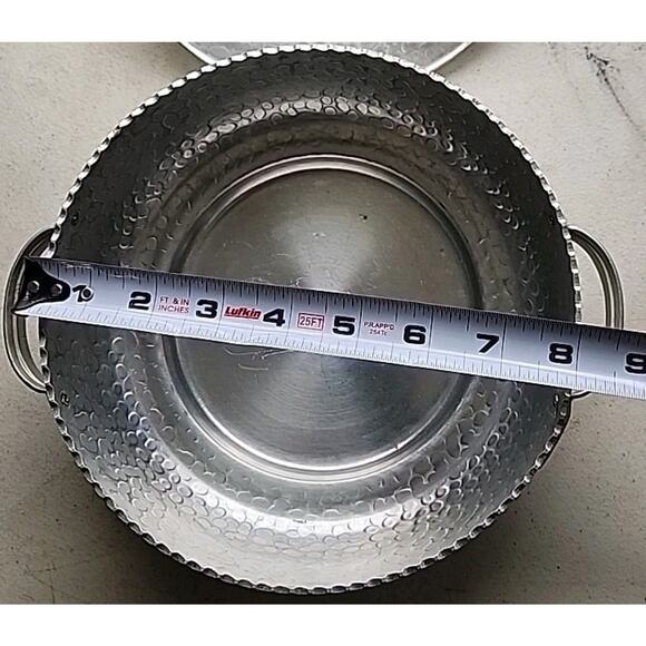 Vntg. Aluminum casserole holder With Lid - Picture 3 of 5